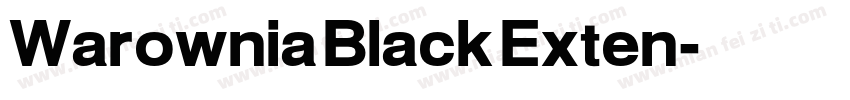 Warownia Black Exten字体转换